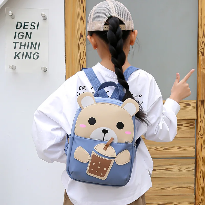 Cartoon Fashion Bear Children's Book Bag Kindergarten Children Backpack Tide Boy Girl Travel Backpack Oxford Book Bags