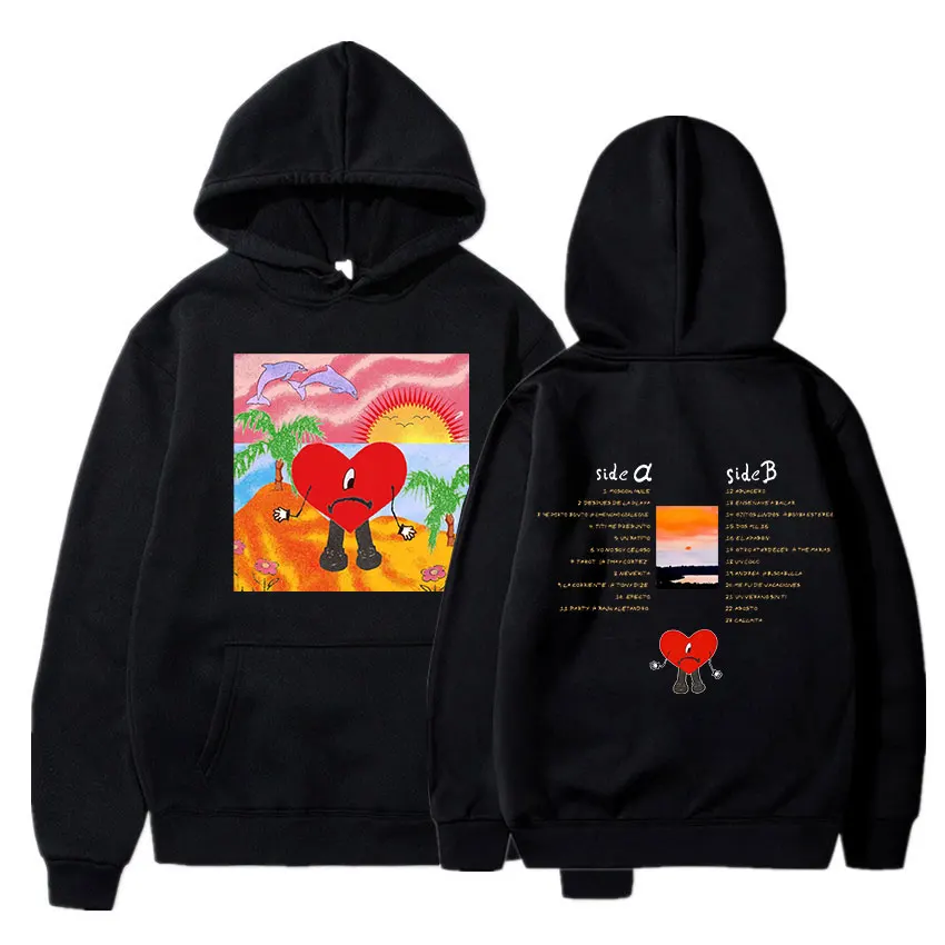 

Streetwear Hoodies Sweatshirts Men Women Streetwear Hip Hop Fashion Harajuku Music Album UN VERANO SIN TI