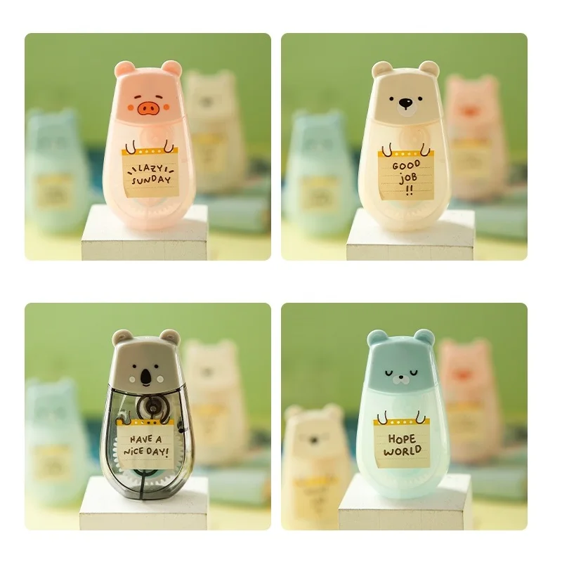 

1 шт., двухсторонняя клейкая лента с мультяшными животными, 5 мм