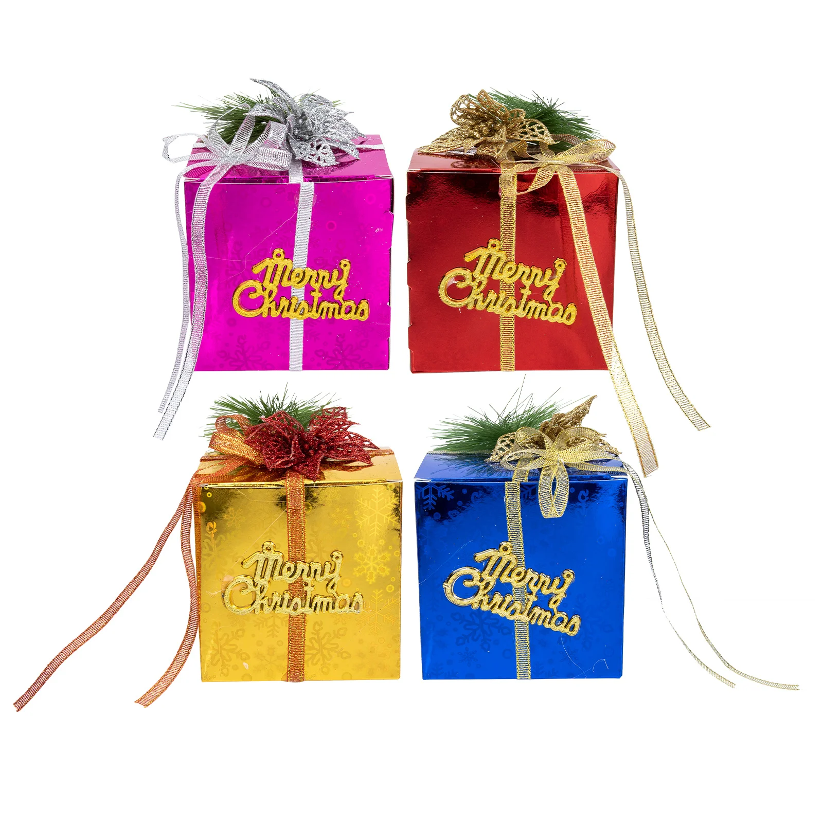 

Gift Boxes Boxchristmas Tree Ornamentdecor Cube Lids Present Hangingpresents Holiday Cases Decorations Lighted Decorative Candy