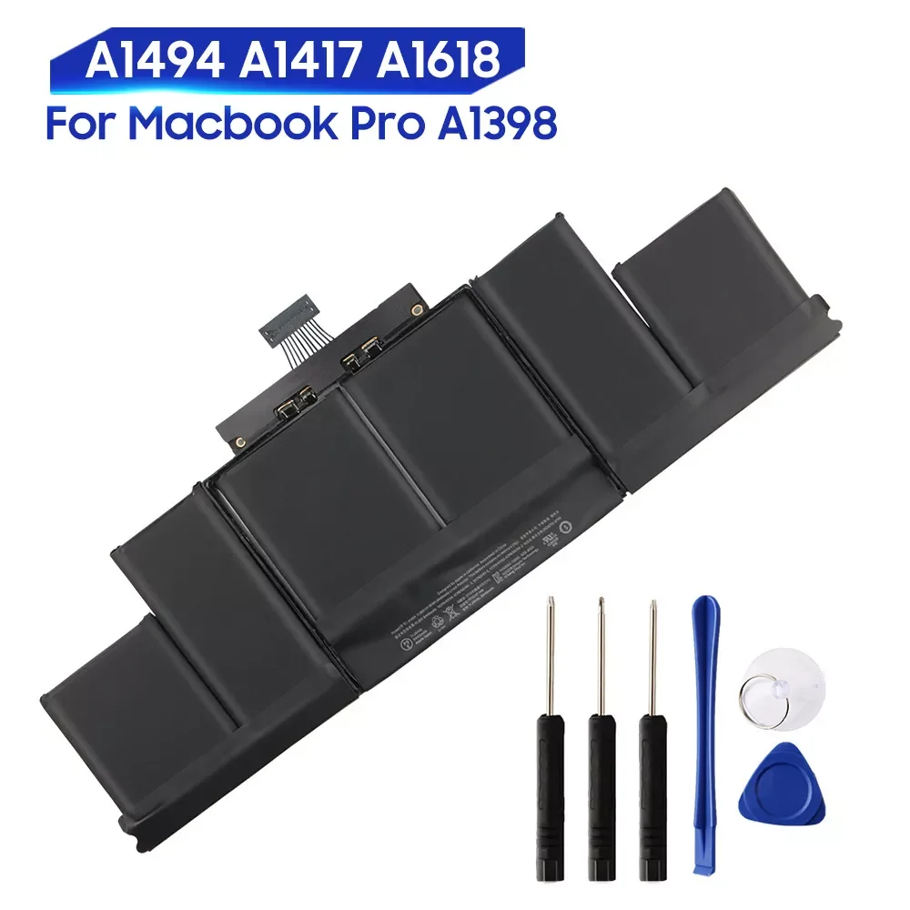 Enlarge Original Replacement Battery For Macbook MacPro A1417 A1398 A1618 MC975 MC976 A1494 Genuine Laptop Battery 8440mAh
