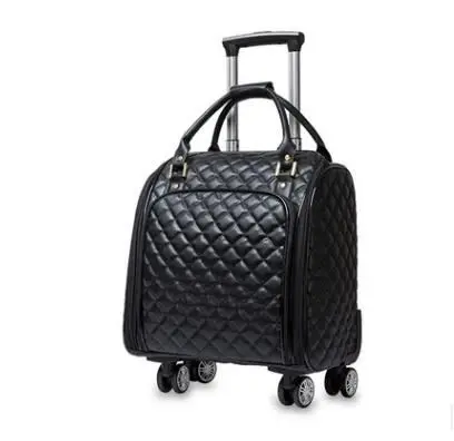 

18 Inch women carry on hand luggage bag Rolling Suitcase Rolling luggage bag women travel Trolley Bags wheels wheeled suitcase