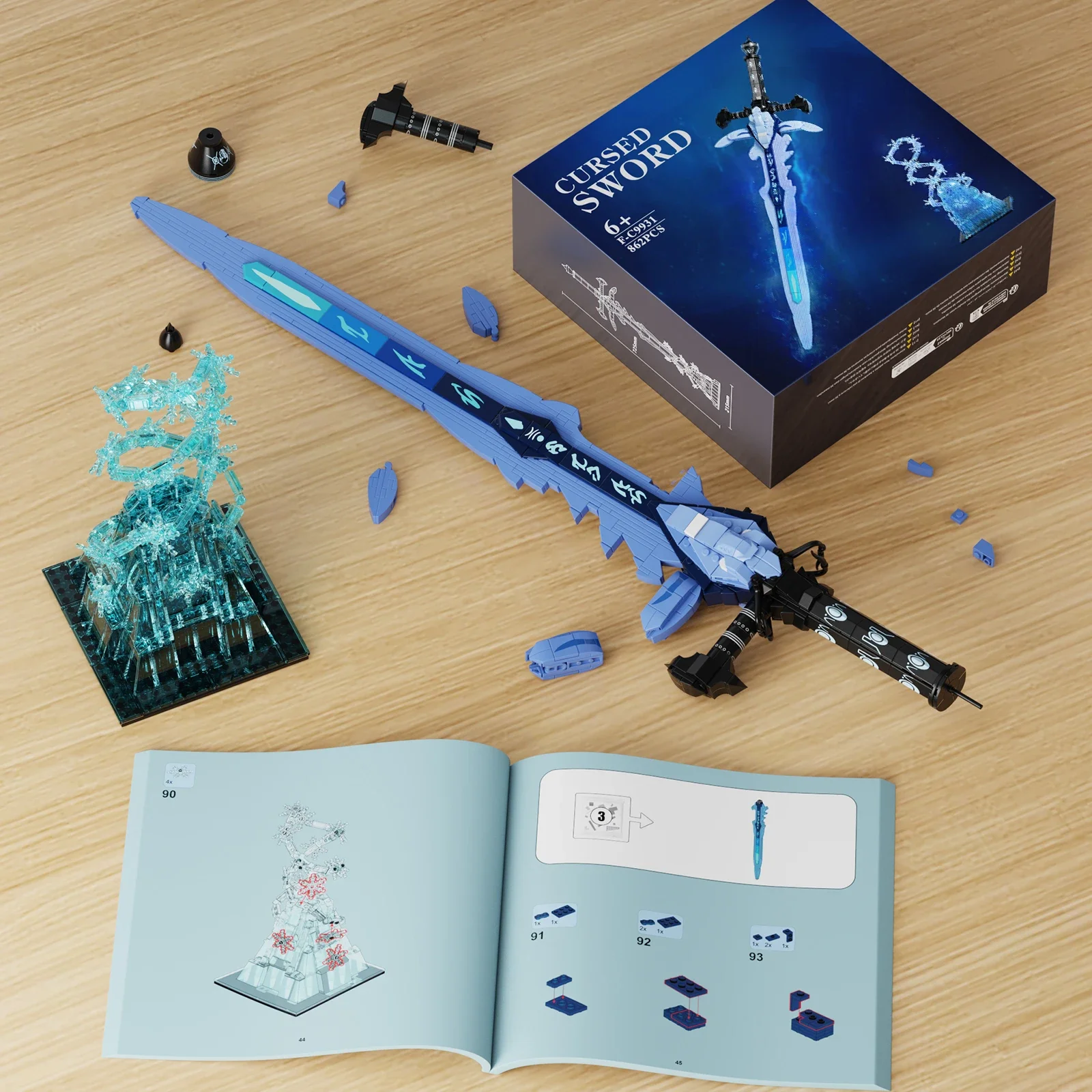 MOC World Warcrafts идеи для игр модель Longsword набор строительных блоков сборки сделай сам