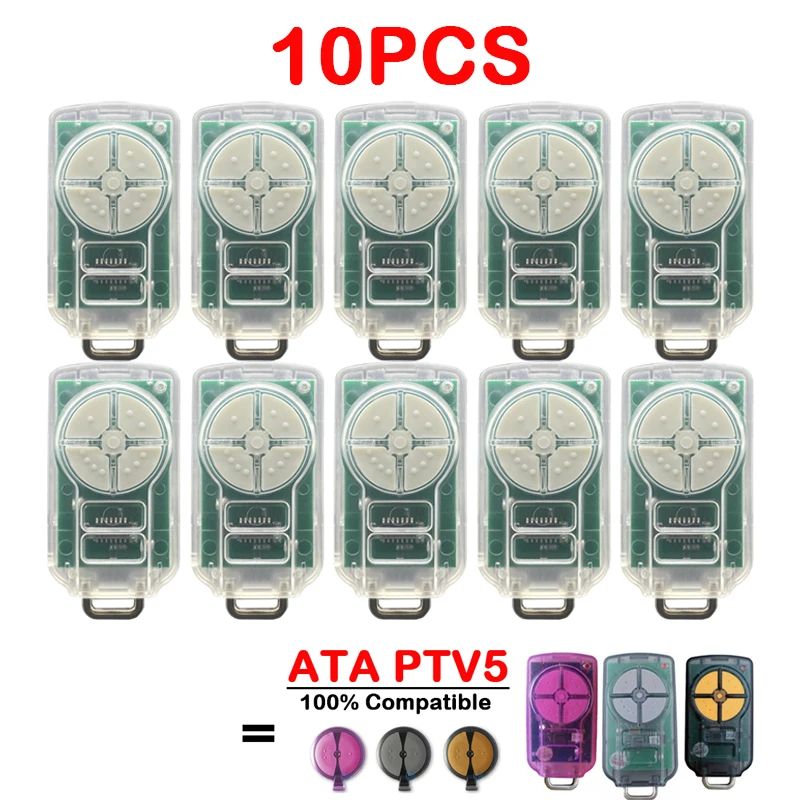 10 шт. ATA PTX5 PTX-5V1 PTX-5V2 PTX2 PTX-2V1 PTX-2V2 Пульт дистанционного управления для гаража 433 92 МГц