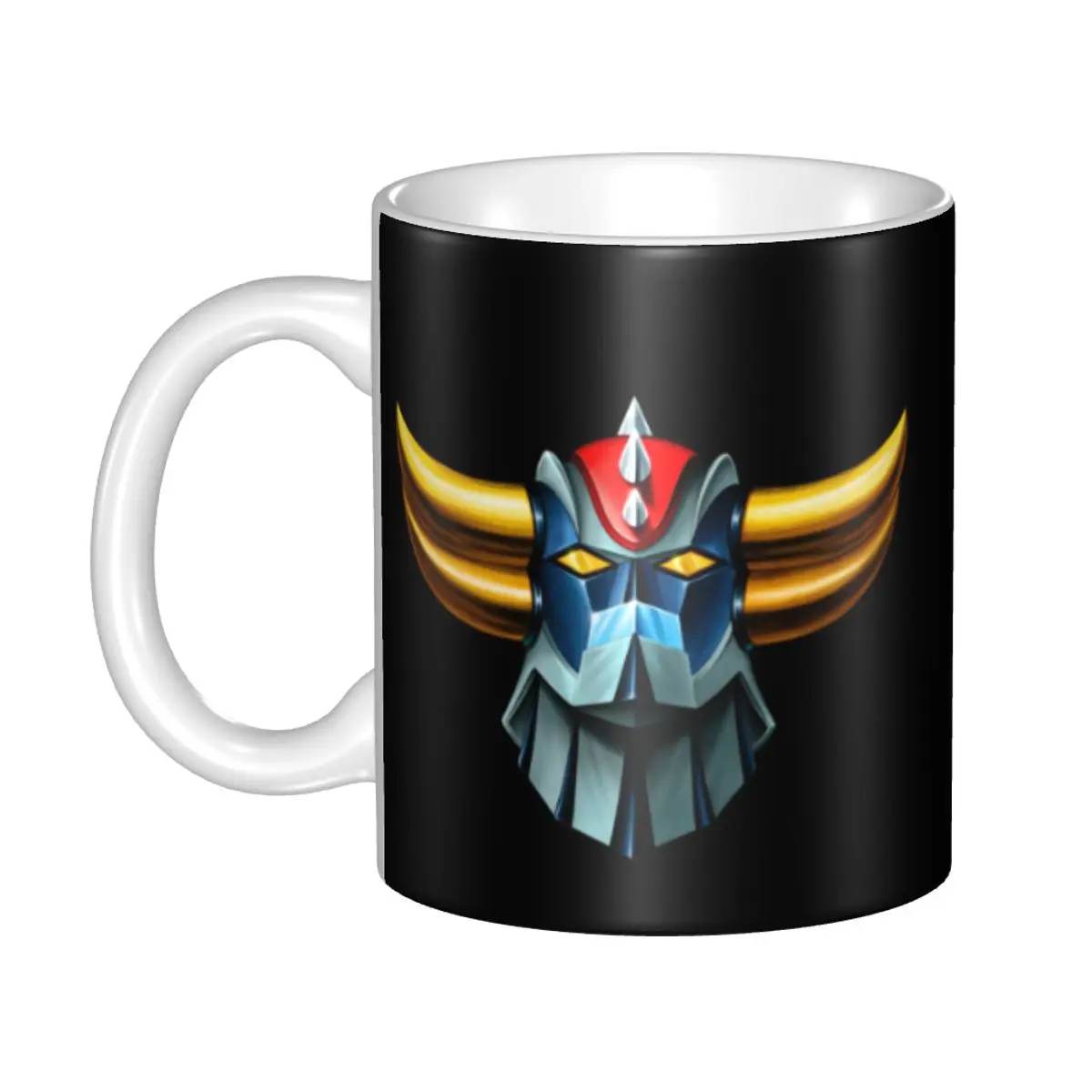 

UFO Robot Grendizer Goldorak Coffee Mug DIY Custom Mazinger Z Ceramic Tea Milk Mug Outdoor Work Camping Cups And Mugs
