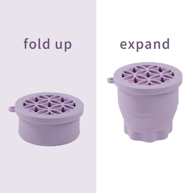 Многофункциональный Силиконовый Складной Очиститель Кистей Для Макияжа Блюдо