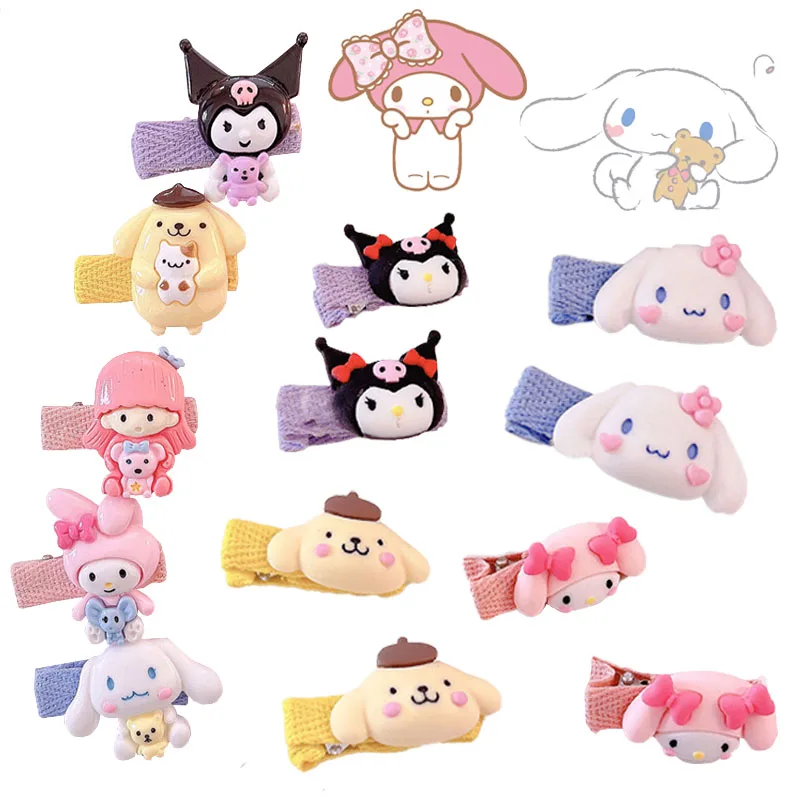

Sanrioed Kawaii Hairpin Kuromi My Melody Girl Hairpin Cinnamorol Cute Decorative Hair Clip Holiday Gift for Girlfriend
