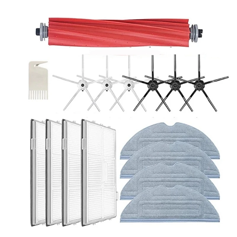 

Запчасти для робота-пылесоса Xiaomi Roborock S7 T7S Plus, фильтр НЕРА, основная и боковая щетки