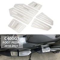 for bmw c400gt c 400 gt c400gt 2018 2019 2020 2021 motorcycle foot pegs pedal kits footboard step foot rests aluminum footrest