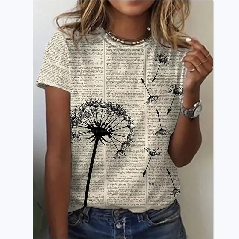 

Sunflower Women's floral print T-shirts, round neck T-shirts and Floral print, women's T-shirts