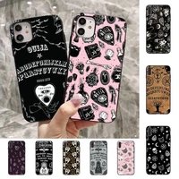witches moon tarot witch ouija phone case for iphone 11 12 13 mini pro max 8 7 6 6s plus x 5 se 2020 xr xs funda cover