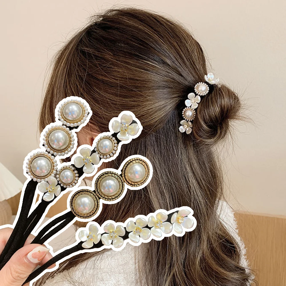 Новая заколка для волос винтажные заколки с жемчугом прическа палочка женские