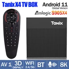 ТВ-приставка Tanix X4 Amlogic S905X4, Android 11, 4 + 3264 ГБ, 100 Мбитс, Wi-Fi
