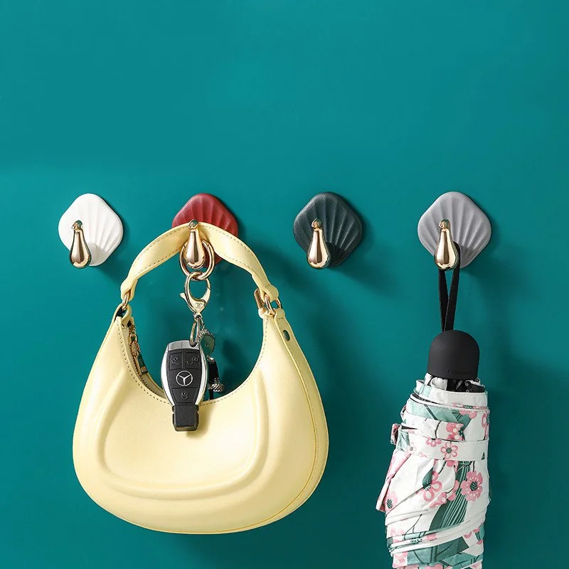 

4Pcs Peacock Wall Decor Hooks Self-adhesive Punch-free Multi-purpose Hooks Traceless Home Kitchen Bathroom Keys Towel Hooks