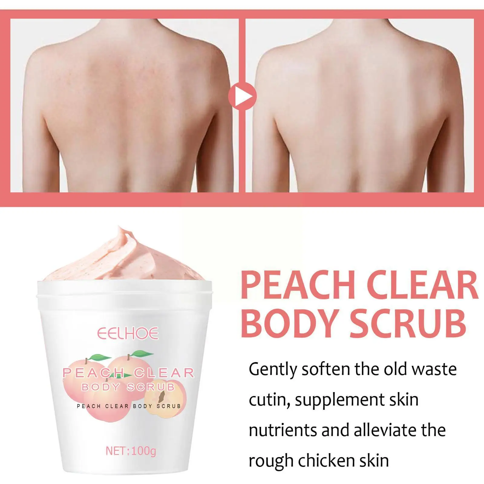 

Скраб для тела с эффектом персика, 100 г