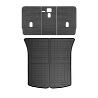 tpe car back seat protector for model y 2021 2022 rear cargo liners trunk tray mats seatback cover accessories 5 seat