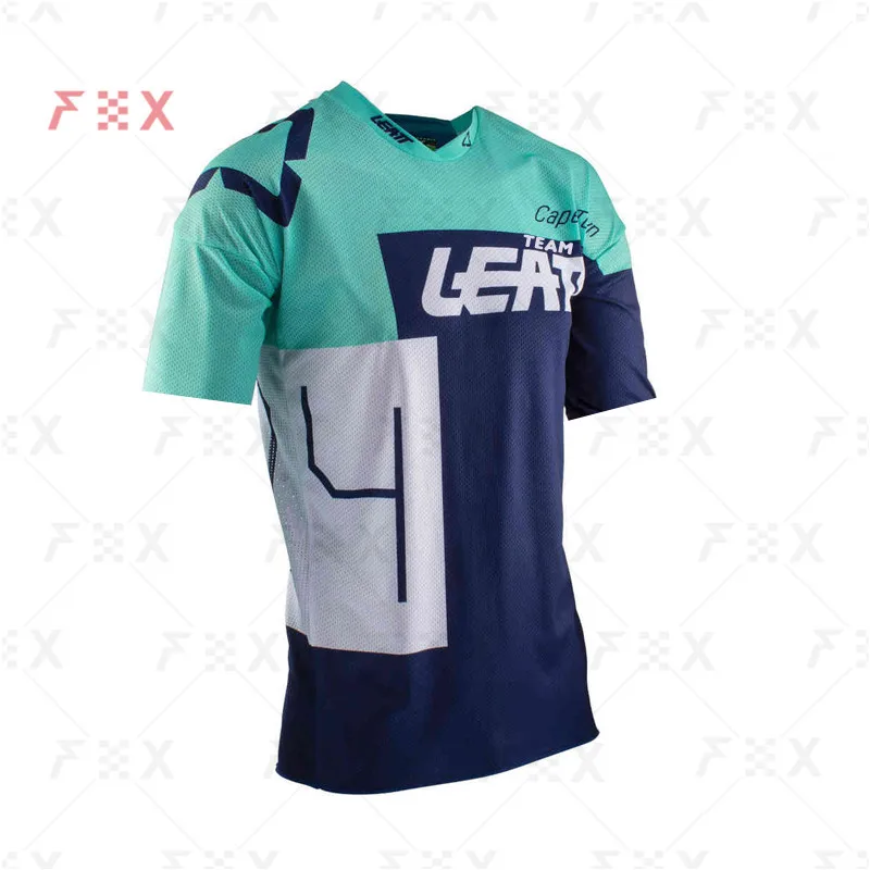 

TEAM LEATT Enduro Jersey Short Sleeve Motocross Downhill Jersey Shirts Mountain Bike Moto Clothing MX Summer MTB T-shirt Ladies