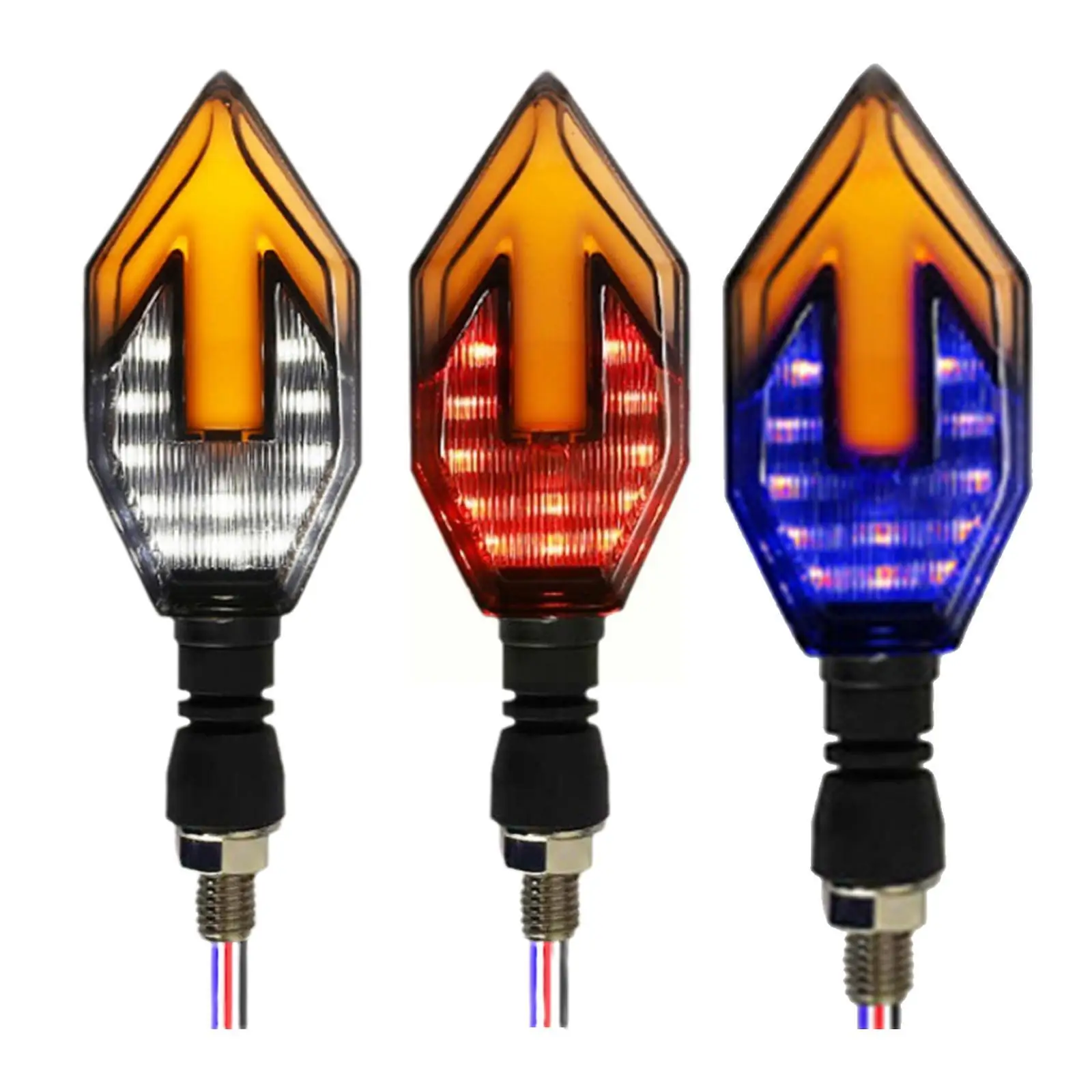 

2 шт., мигасветильник светодиодный сигнал поворота для мотоцикла