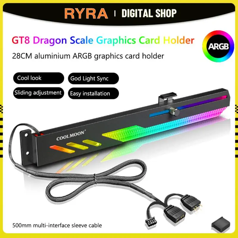 

Вертикальный кронштейн для графического процессора RYRA COOLMOON Dragonscale GT8