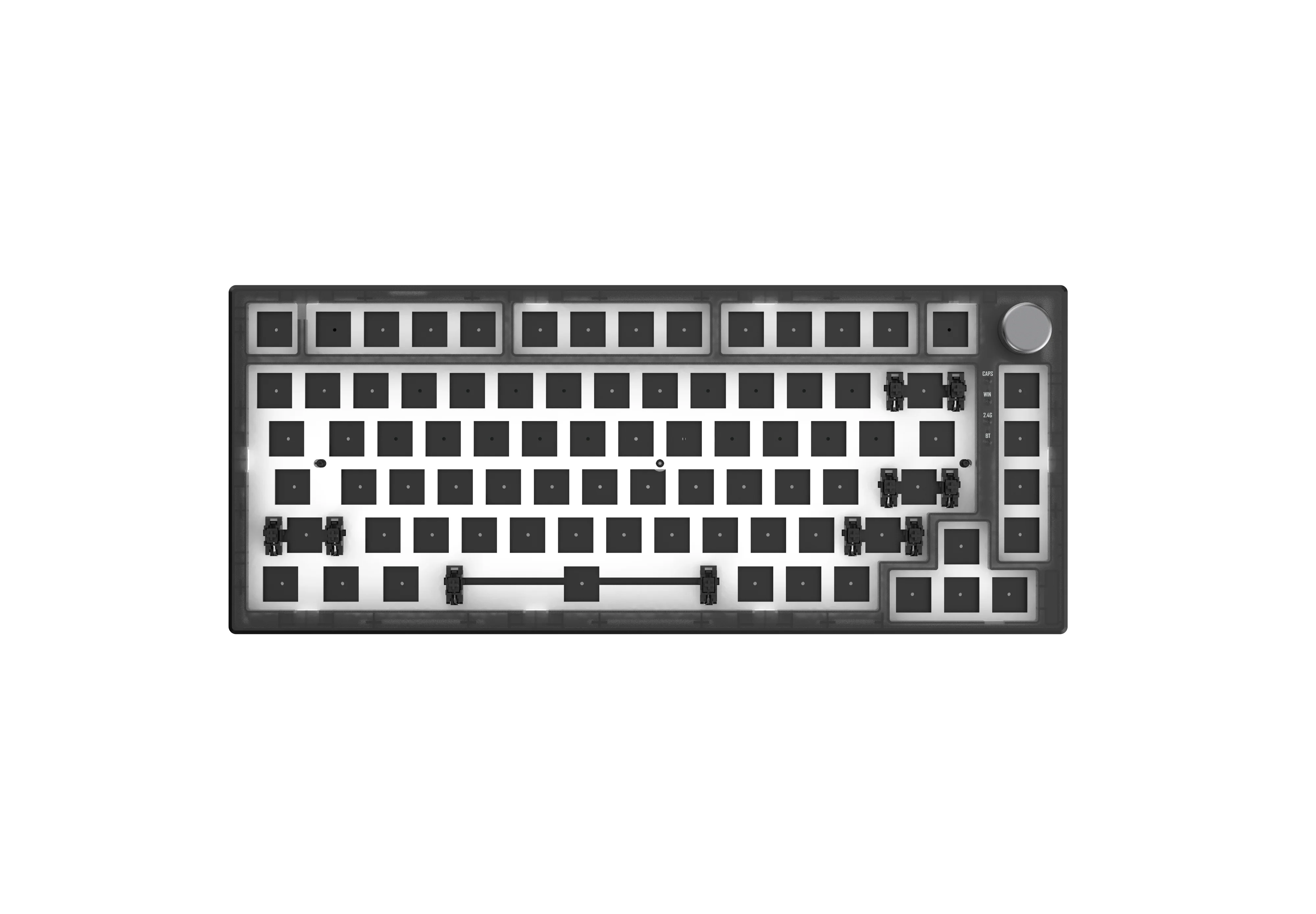 FEKER IK75 PRO QMK&VIA Hot Swap Customized Mechanical Keyboard Diy Kit Gasket mount Wired RGB 3/5 Pins For Cherry Gateron enlarge