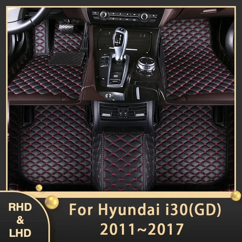 Автомобильные коврики для Hyundai I30 Elantra GT GD 2011 ~ 2017 на заказ автомобильные подушечки