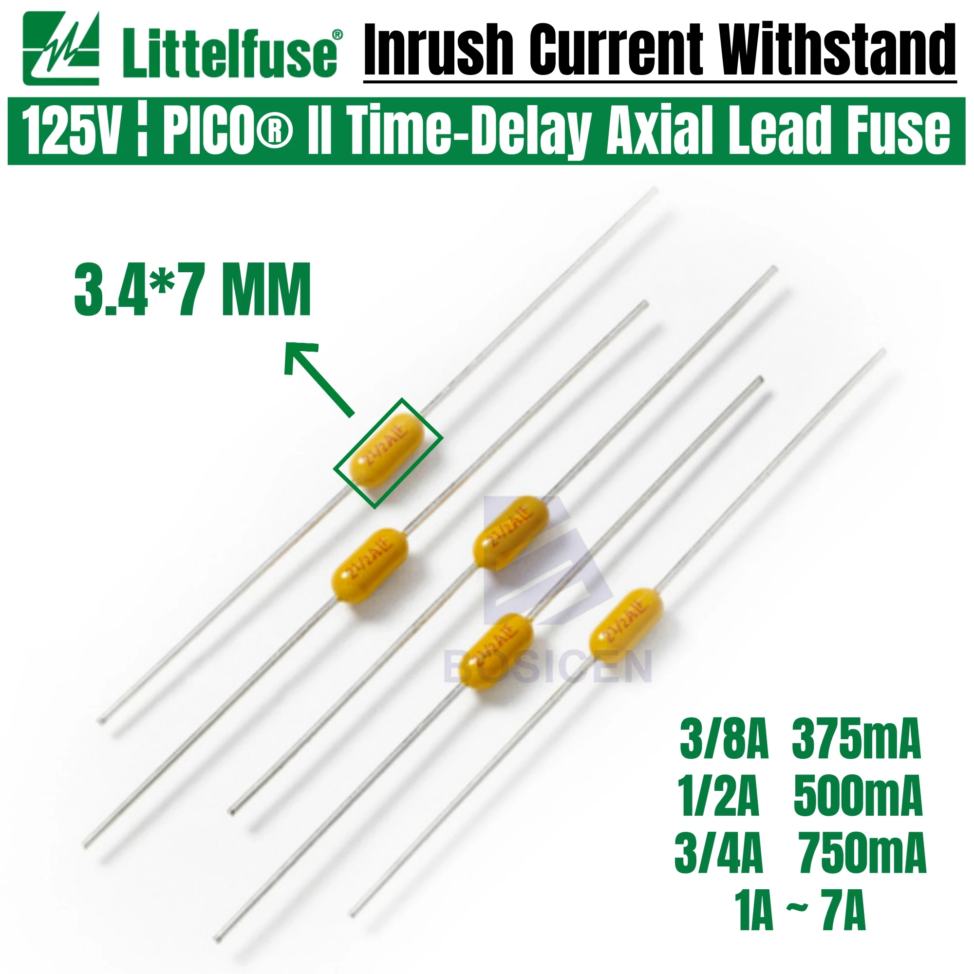 

LF 473 медленные предохранители PICO 125В