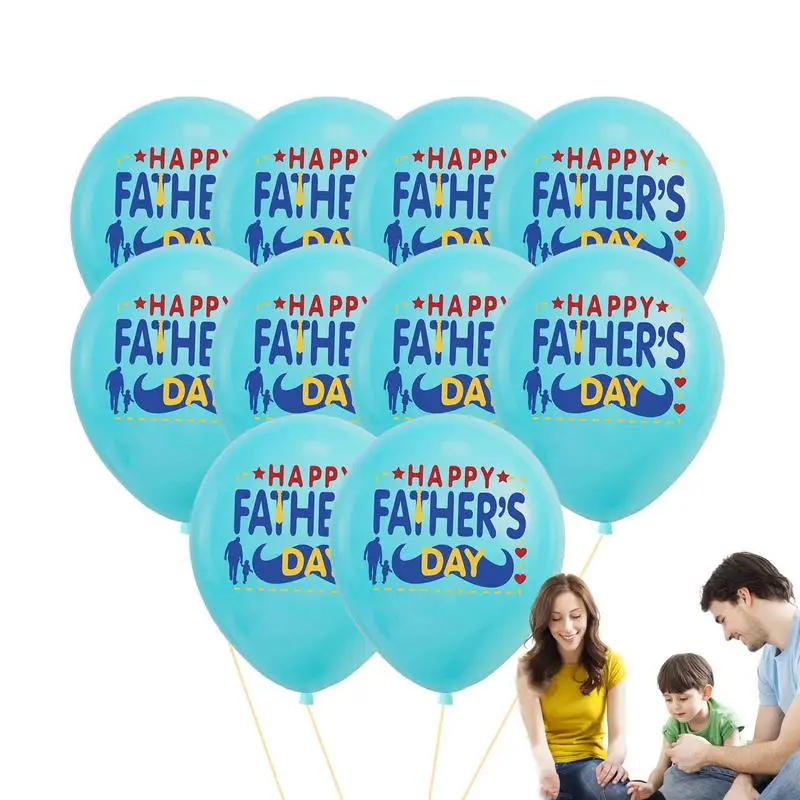 

Набор воздушных шаров на день счастливого отца, 10 шт., украшения на День отца, синие и белые воздушные шары «лучший папа», украшения для счастливого отца
