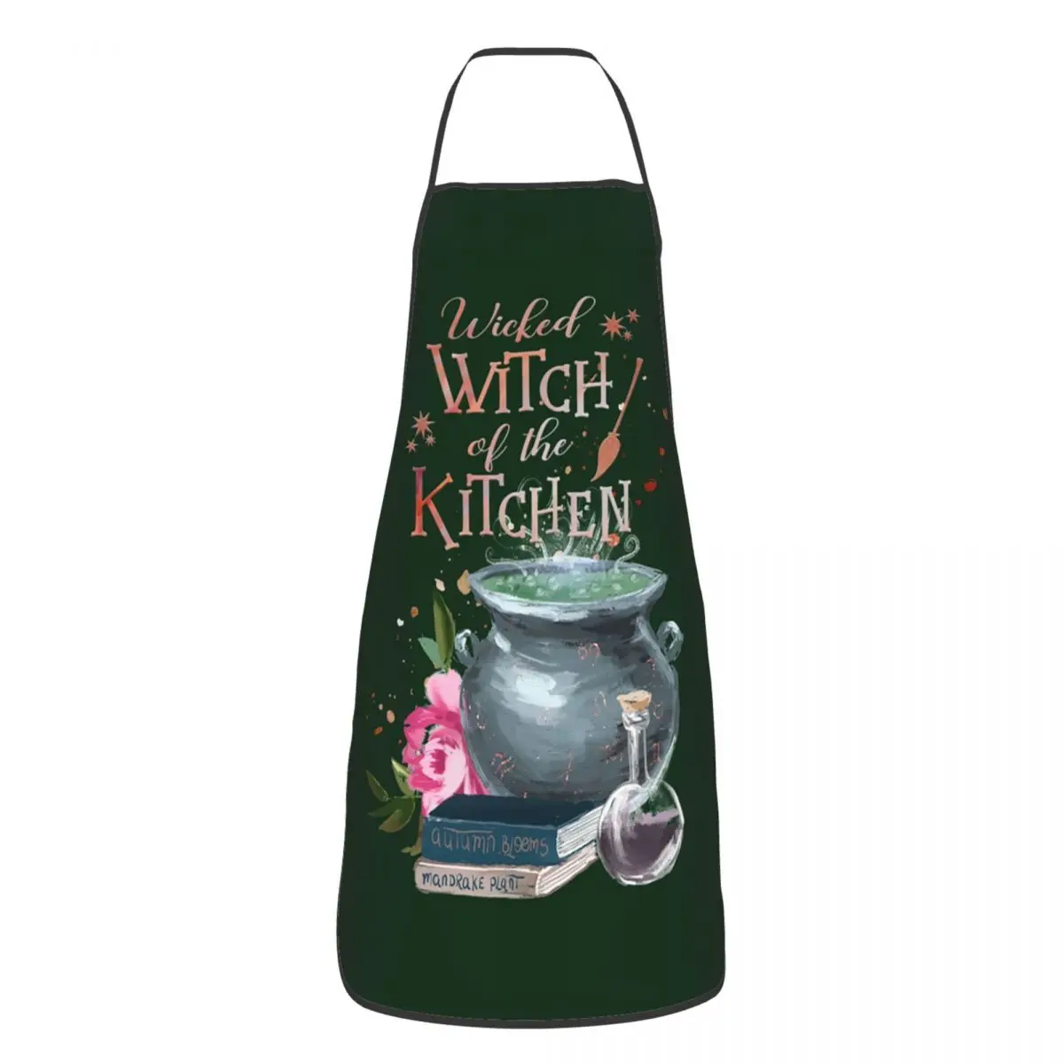 

Забавные фартуки Bad Witch Of The Kitchen для женщин и мужчин, для взрослых, унисекс, нагрудник шеф-повара, фартук, кухня, Приготовление выпечки, садоводство