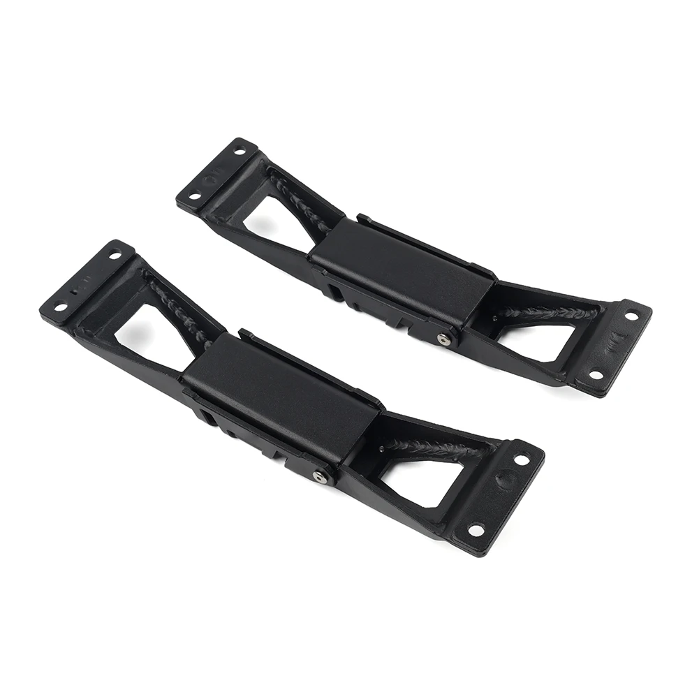2 шт. автомобильные дверные петли подножки педаль черная сталь для Jeep Wrangler JL Gladiator