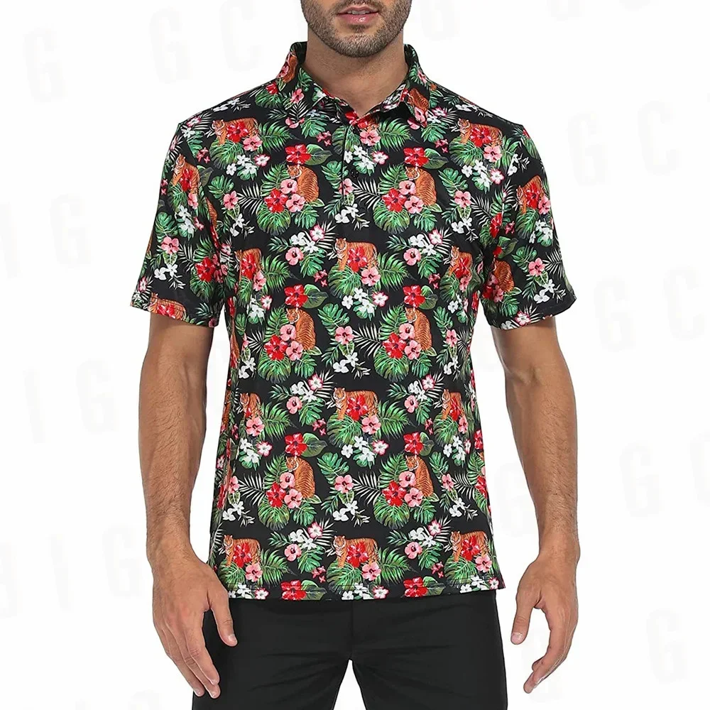 

Летняя мужская рубашка для гольфа, рубашка-поло, одежда для альпинизма, быстросохнущие топы, дышащие рубашки с коротким рукавом для представлений