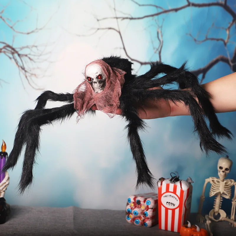 

Черный пластиковый паучок для Хэллоуина