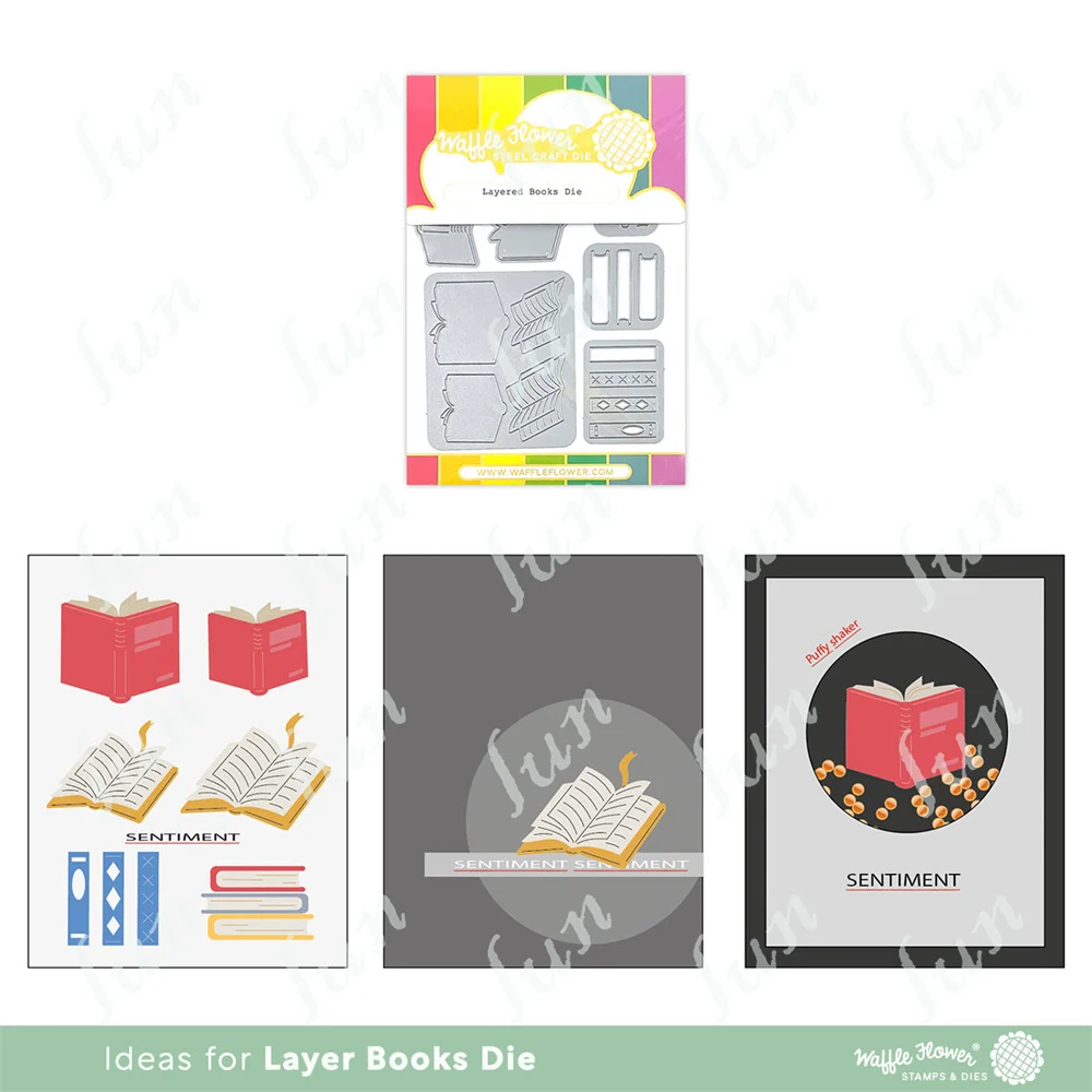 

Metal Cutting Dies for Diy Scrapbooking Diary Decoration Stencil Embossing Template Layered Books Die Sets Craft Mould Handmade