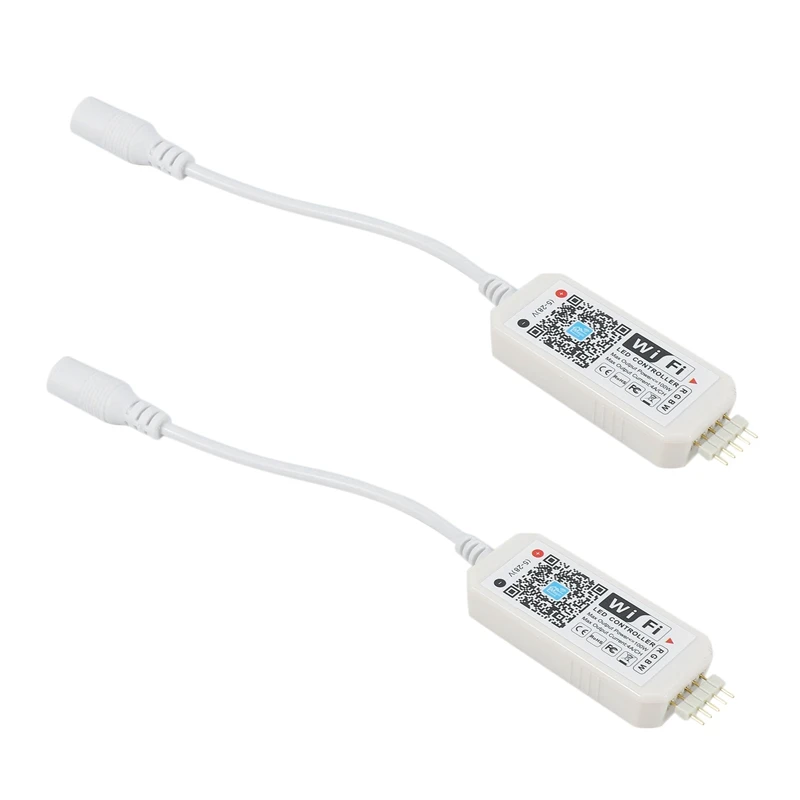 

2X Mini Wifi Controller Magic Home Wifi RGBW LED Controller DC9-12V APP Control For RGB LED Strip