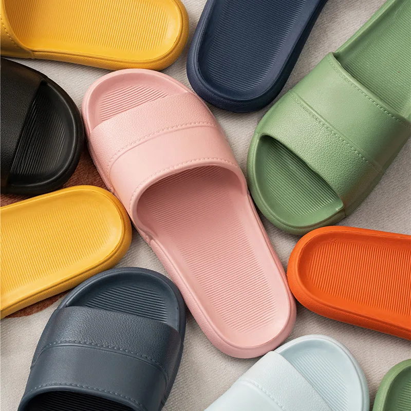 

Slippers summer indoor home slippers soft bottom cool tow slip shoes