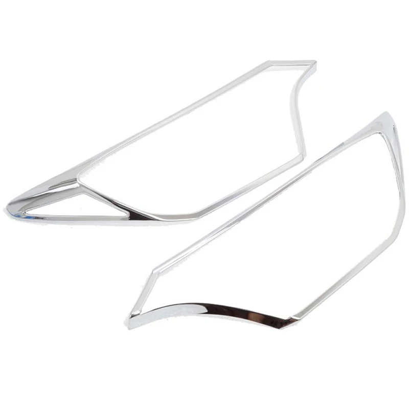 

For Toyota RAV4 RAV-4 XLE LE 2016 2017 2018 ABS Chrome Front Headlight Lamps Cover Trim Bezels 2PCS/Set