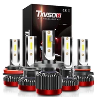 txvso8 h7 h4 led headlight bulb 8000lm 6000k h1 9005 hb3 9006 hb4 h8 h9 h11 car headlamp h4 headlight bulb car light accessories