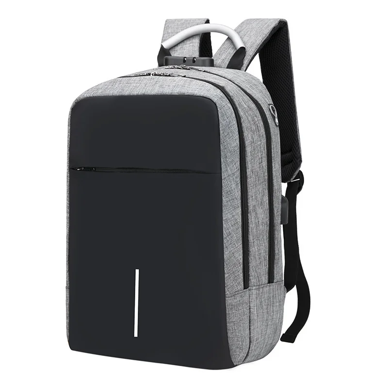 

New lock anti-theft Bag Travel Backpack waterproof nylon double shoulder 15 inch computer bag
