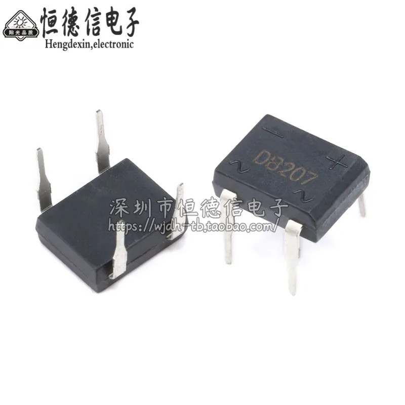 

10pcs-100pcs/lot DB207 Rectifier bridge Bridge stack 2A 1000V new original DIP-4