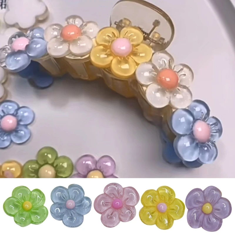 

100 PCS Flower Jewelry Accessories Flower Charm DIY Flower Pendant Flower Beads