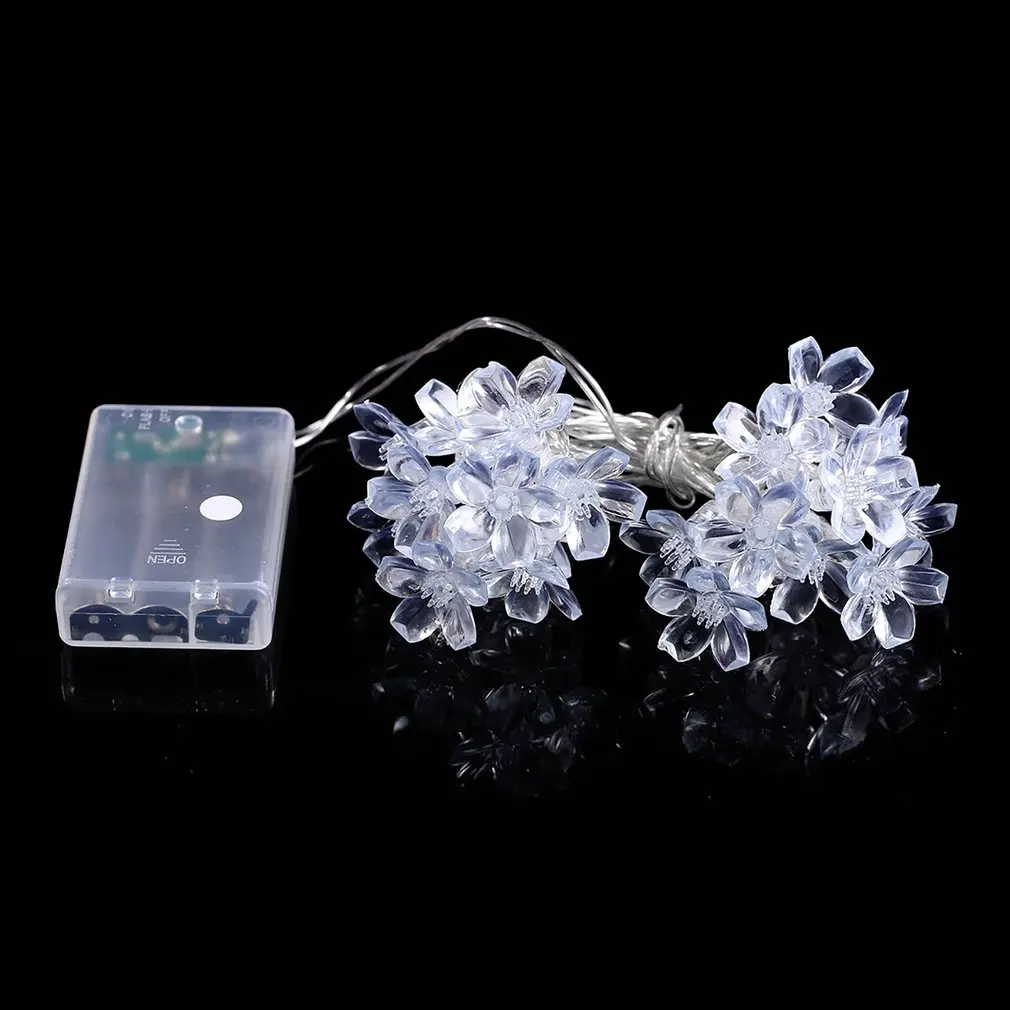 

Plum Flower LED Christmas Lights AA Battery Operated 1.2M 2.2M Holiday Wedding Decoration String Fairy Lights Garland