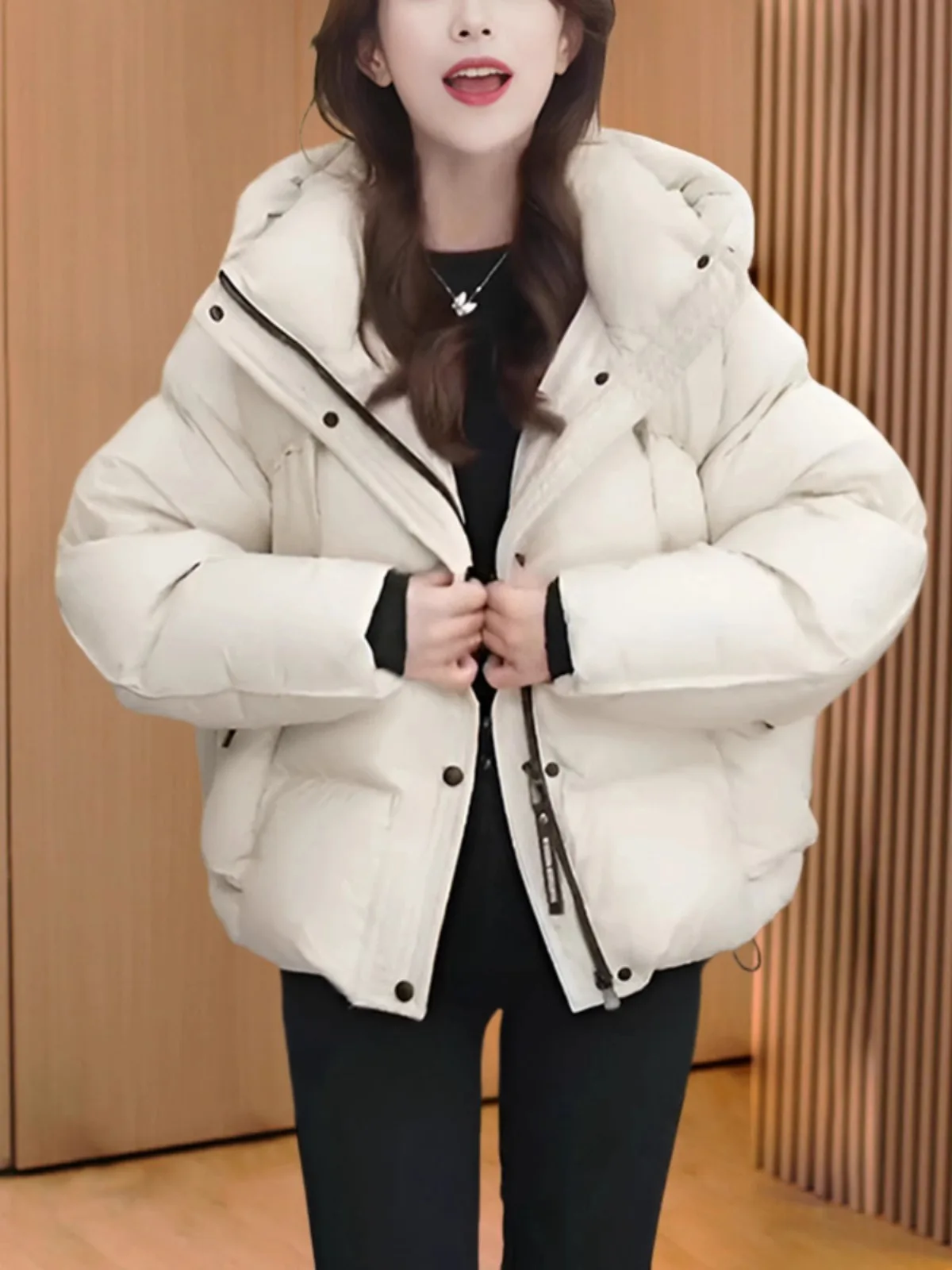 Зимний пуховик 2024 одежда с хлопковой подкладкой верхняя женская корейская серия