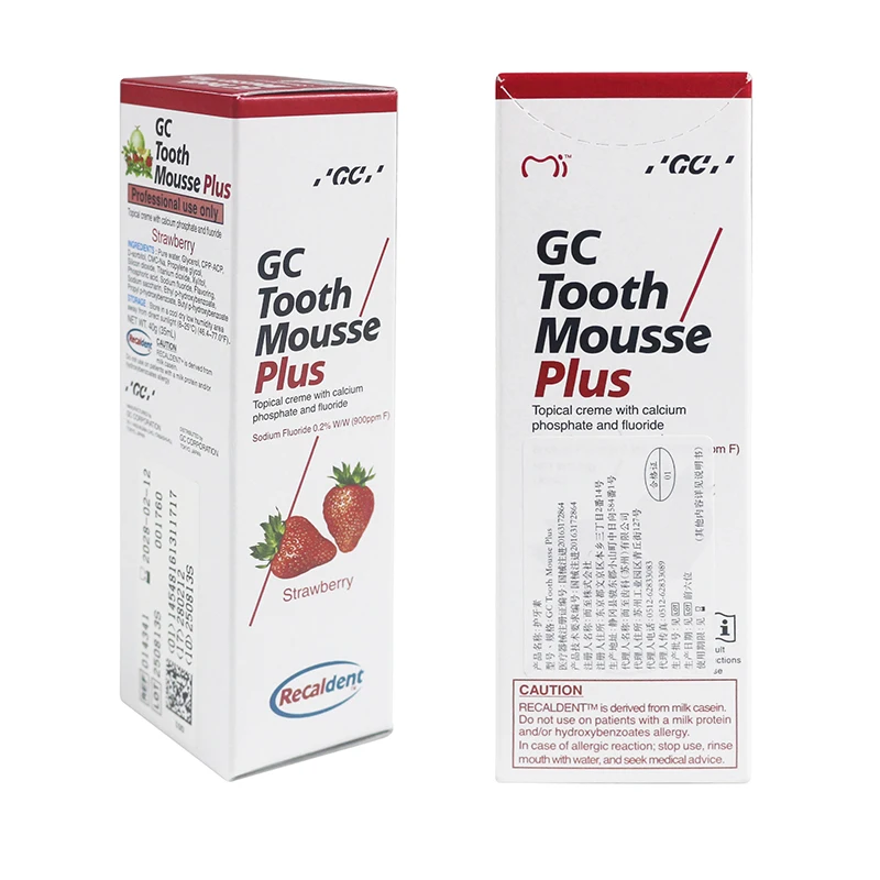 GC Tooth Mousse Plus с мятным вкусом, с фтором, 40 гтюбикупаковка, крем для реминерализации зубной эмали (art.: 3920da9a5cf0d) - 3920da9a5cf0d