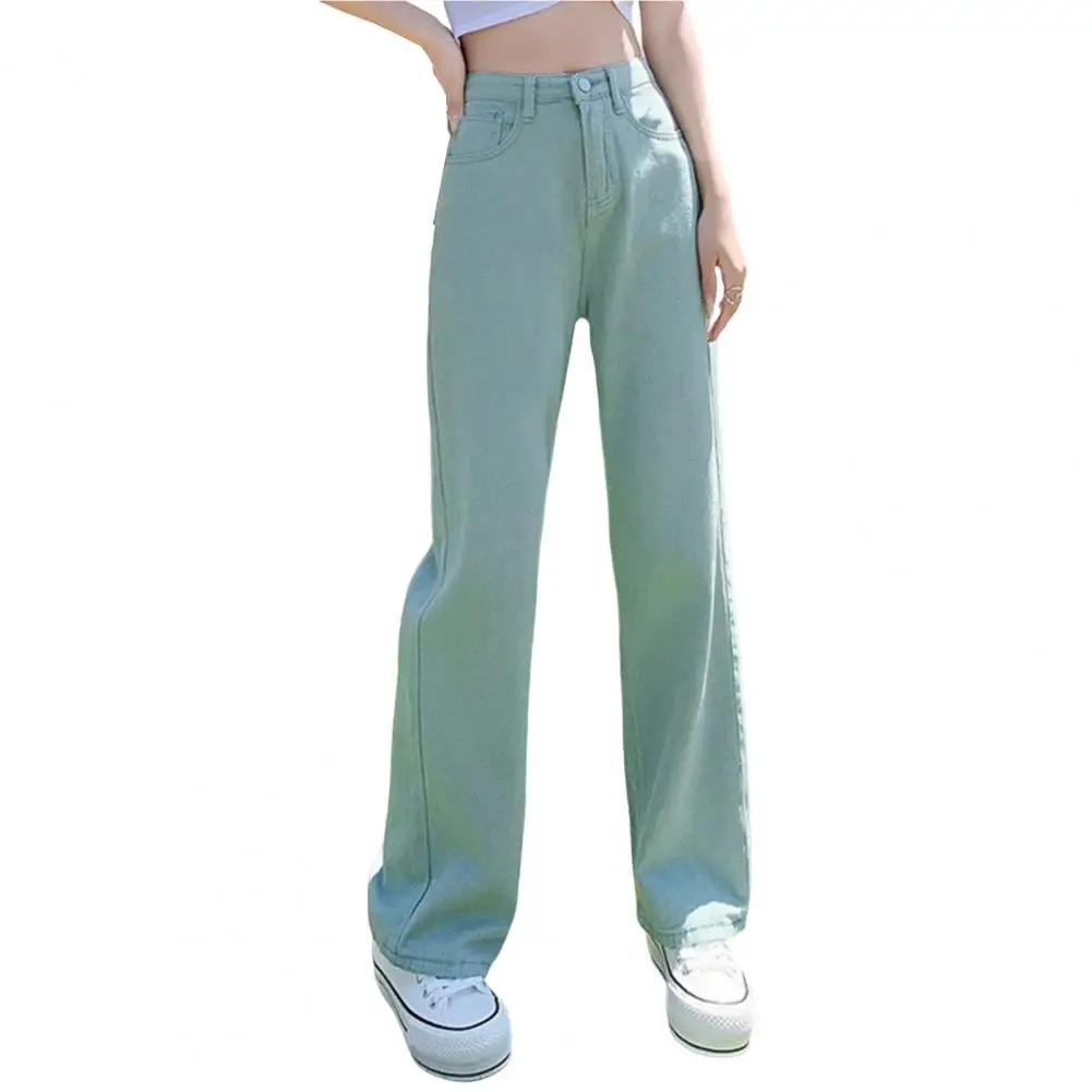

Casual Cargo Pants 2022 Spring Autumn Women Pants High Waist Loose Zipper Fly Draping Wide Leg Button Female Trousers Streetwear