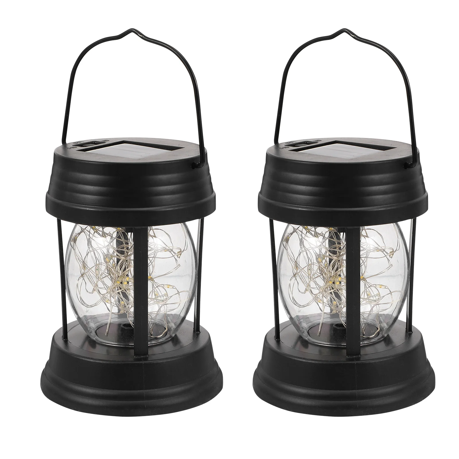 

2PCS Hanging Solar Lantern Portable Decorative Solar Solar Hanging Lamp