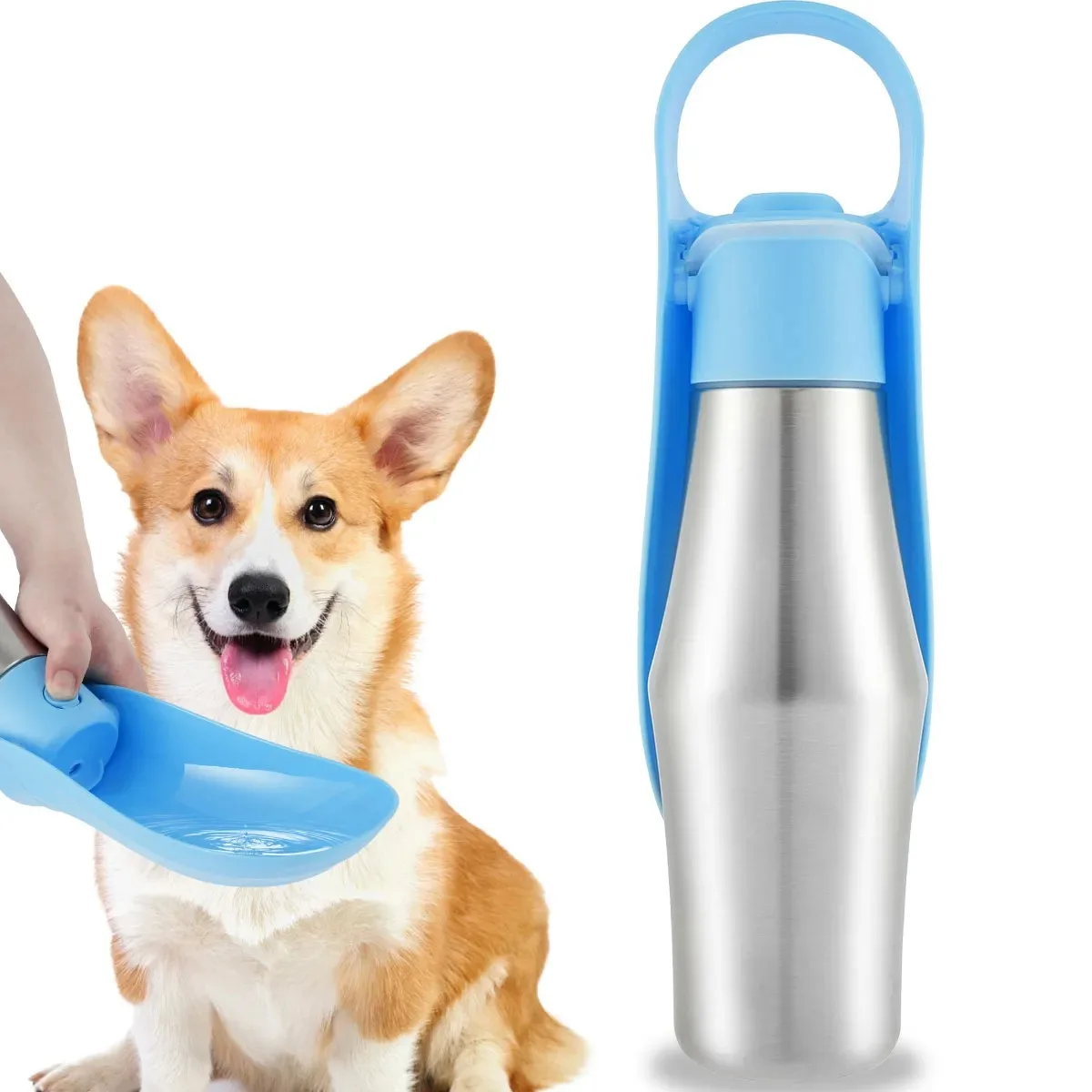 

Бутылка для воды для собак, 750 мл, из нержавеющей стали