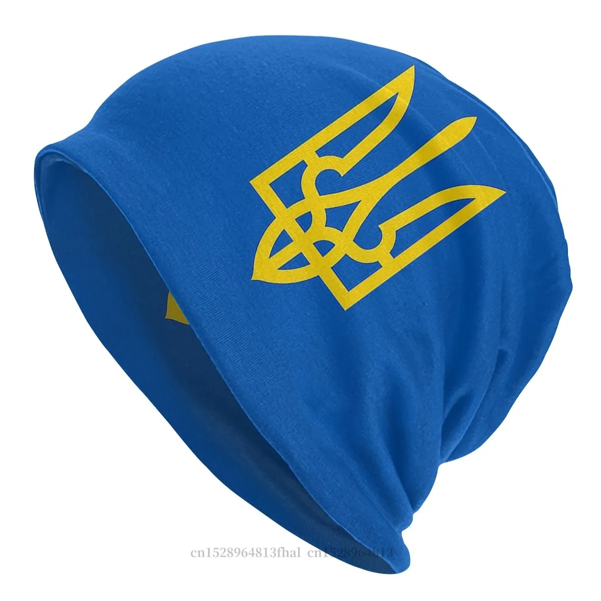 

Ukraine Ukrainian Skullies Beanies Caps Trident Tryzub Hat Sport Sports Bonnet Hats for Men Women