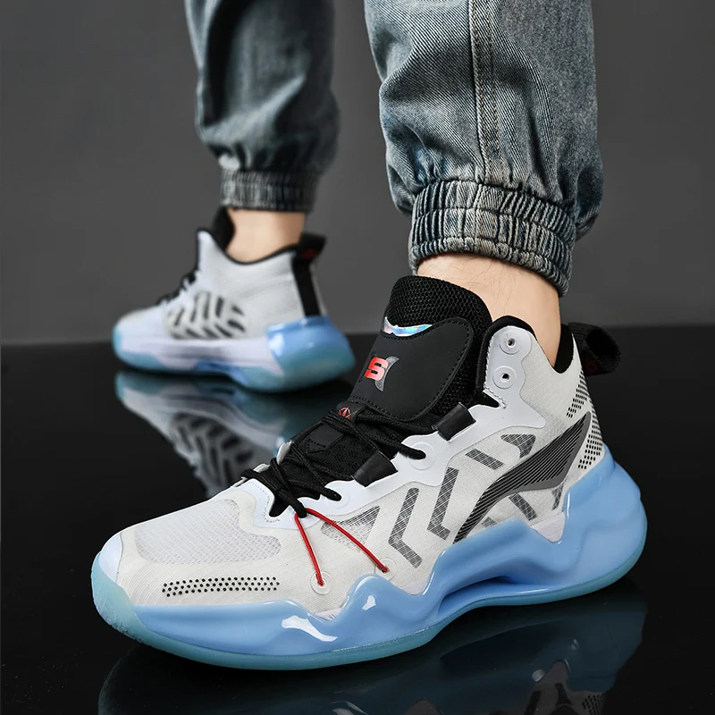 Trend fashion light protection basketball shoes wear-resistant high rebound real combat basketball shoes
