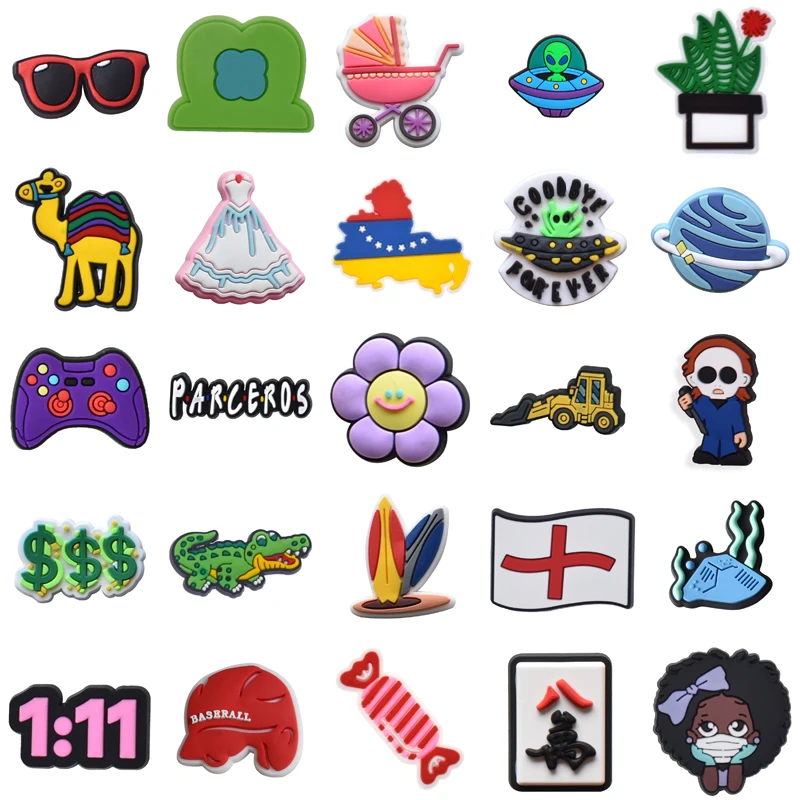 

Women Charm Packs Boy Para Pins Shoe Charms Girl Shoes Accessories Men Kids Decorations for Croc Gifts Set Jeans Wholesale Bulk
