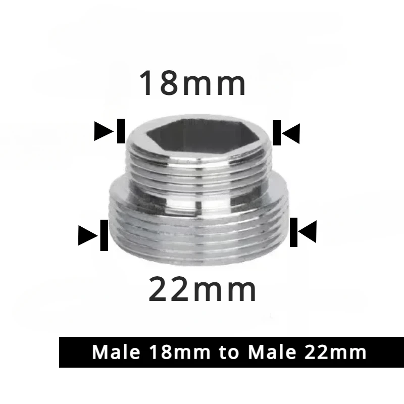 

Соединитель для крана из нержавеющей стали M22 на M20 M18 M1/2 дюйма