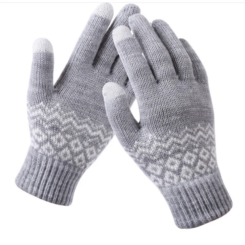 

Новые женские вязаные зимние перчатки для сенсорного экрана ветрозащитные Моющиеся Многоразовые подходящие для повседневного использования для активного отдыха